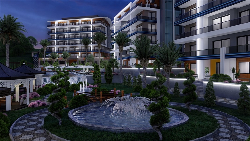 Installment plans - sea view -Luxury complex - In Kargicak / Alanya 
