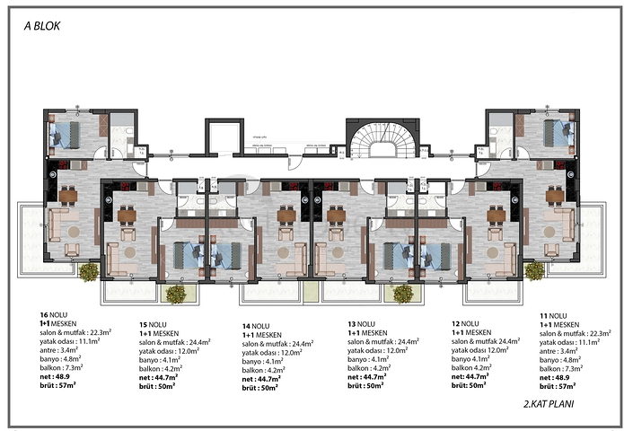 Installment Plan -Under Construction Project - In Oba / Alanya 