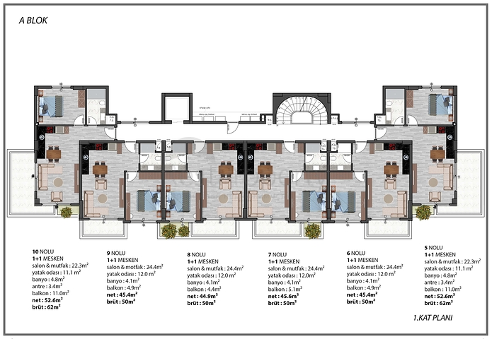 Installment Plan -Under Construction Project - In Oba / Alanya 