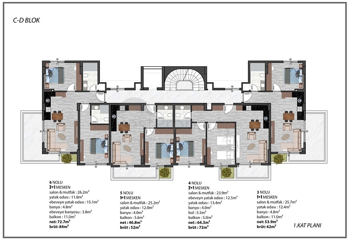 Installment Plan -Under Construction Project - In Oba / Alanya 