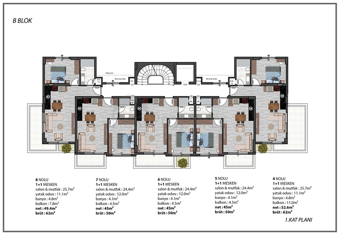 Installment Plan -Under Construction Project - In Oba / Alanya 