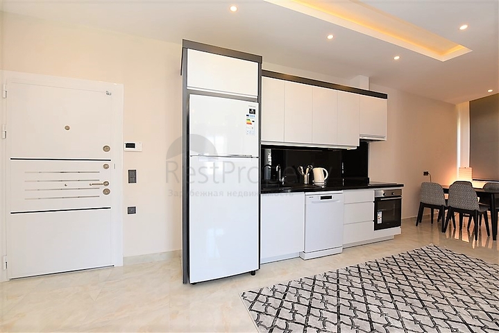 Furnished 1+1 apartment in the center of Alanya 