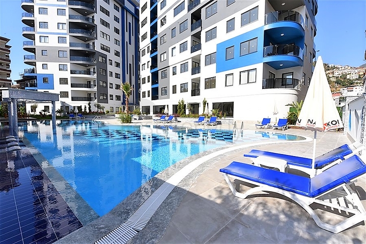 Furnished 1+1 apartment in the center of Alanya 