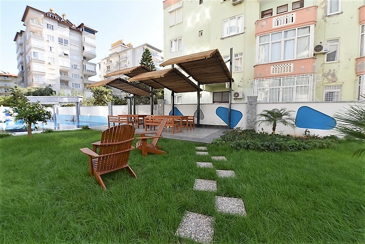 Furnished 1+1 apartment in the center of Alanya 