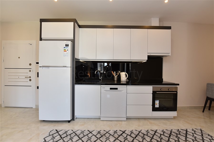 Furnished 1+1 apartment in the center of Alanya 