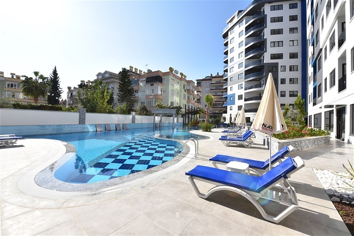 Furnished 1+1 apartment in the center of Alanya 