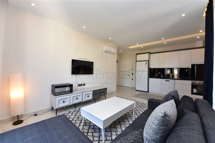 Furnished 1+1 apartment in the center of Alanya 