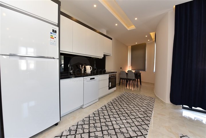 Furnished 1+1 apartment in the center of Alanya 