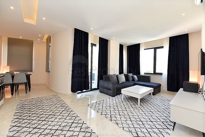 Furnished 1+1 apartment in the center of Alanya 