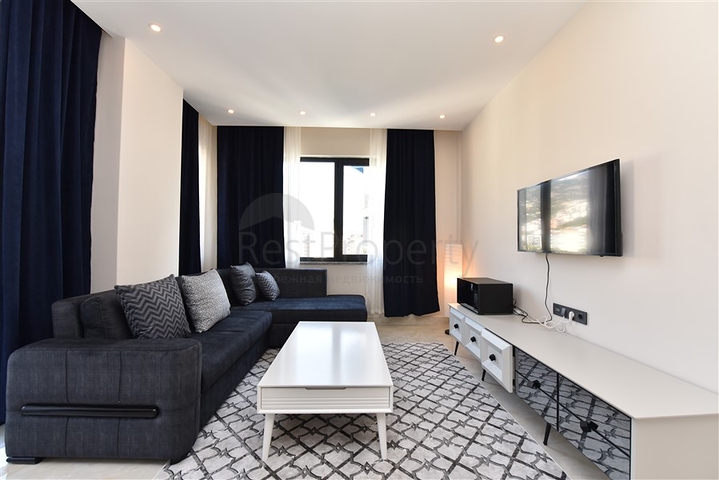 Furnished 1+1 apartment in the center of Alanya 