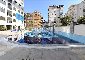Furnished 1+1 apartment in the center of Alanya 