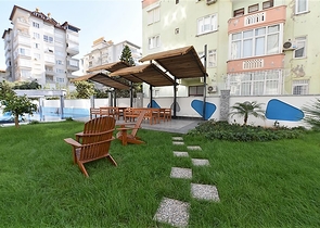 Furnished 1+1 apartment in the center of Alanya 