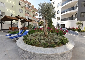Furnished 1+1 apartment in the center of Alanya 