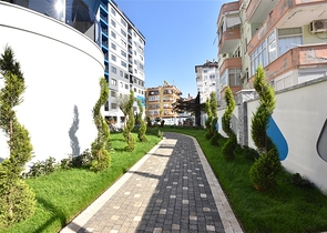Furnished 1+1 apartment in the center of Alanya 