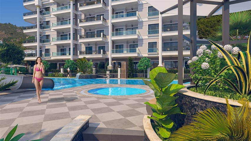 Investment Opportunity - sea View - Under Construction Project in Kargicak / Alanya   