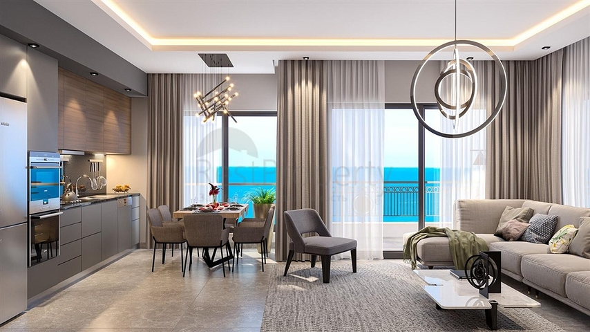 Investment Opportunity - sea View - Under Construction Project in Kargicak / Alanya   