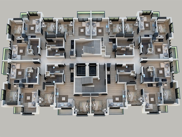 Apartments 1 + 1, 2 + 1, 3 + 1 in a comfortable house in Antalya