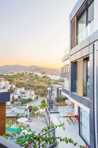 Affordable apartments in the center of Bodrum with Sea and city views!