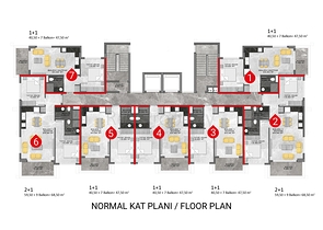 Apartments in the new Avsallara residential complex