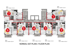 Apartments in the new Avsallara residential complex