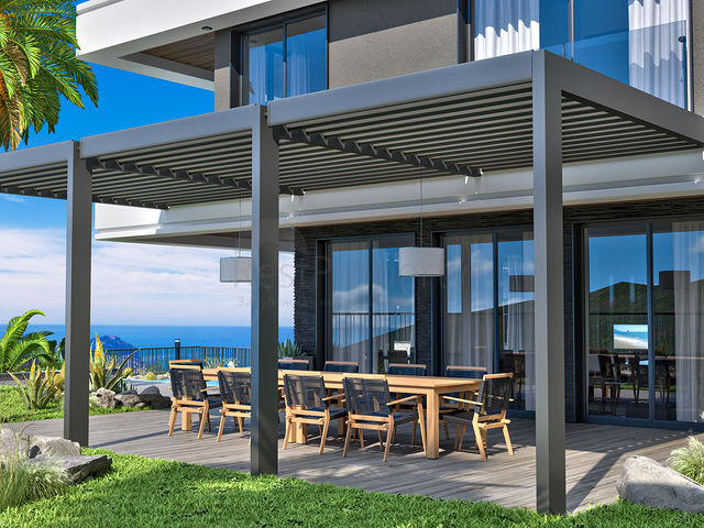 Luxury villas for sale in Alanya -sea view -Under construction -in Kargicak / Alanya 