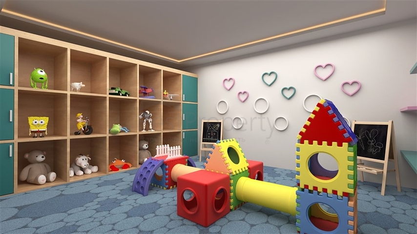 A new complex under construction in the European district of Oba