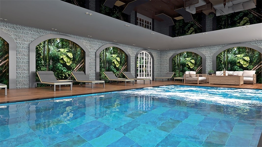 A new complex under construction in the European district of Oba