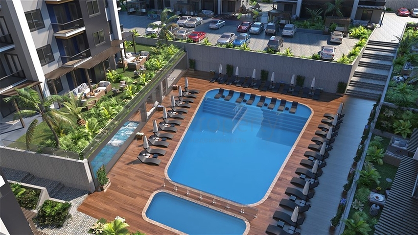 A new complex under construction in the European district of Oba