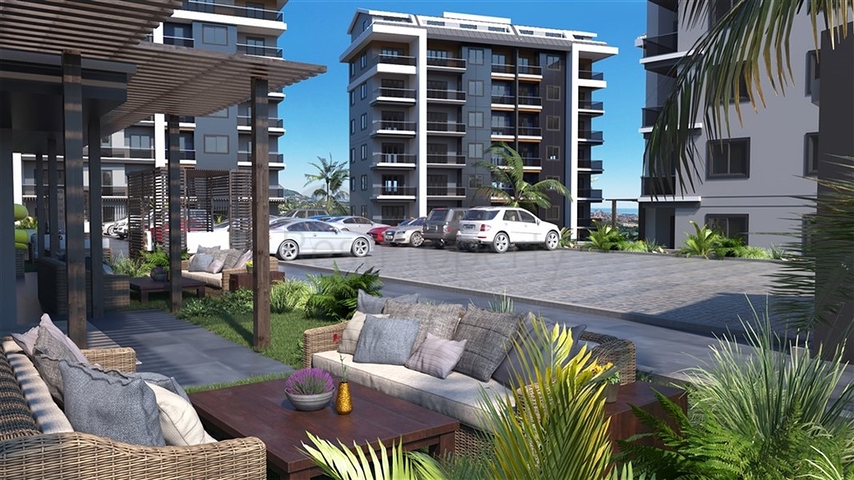 A new complex under construction in the European district of Oba