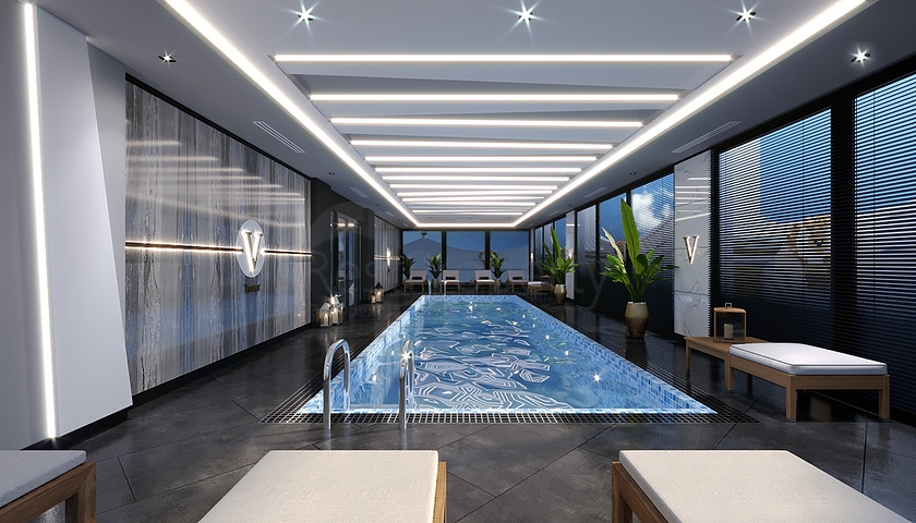 A new complex under construction in the Mahmutlar area