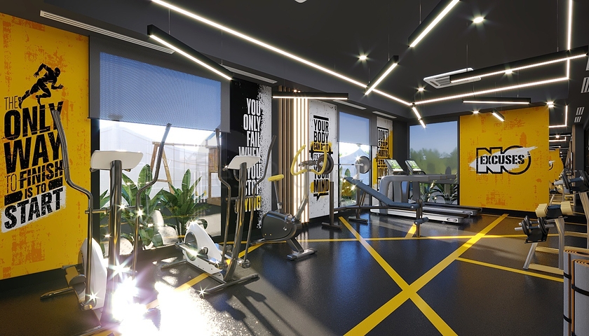 A new complex under construction in the Mahmutlar area