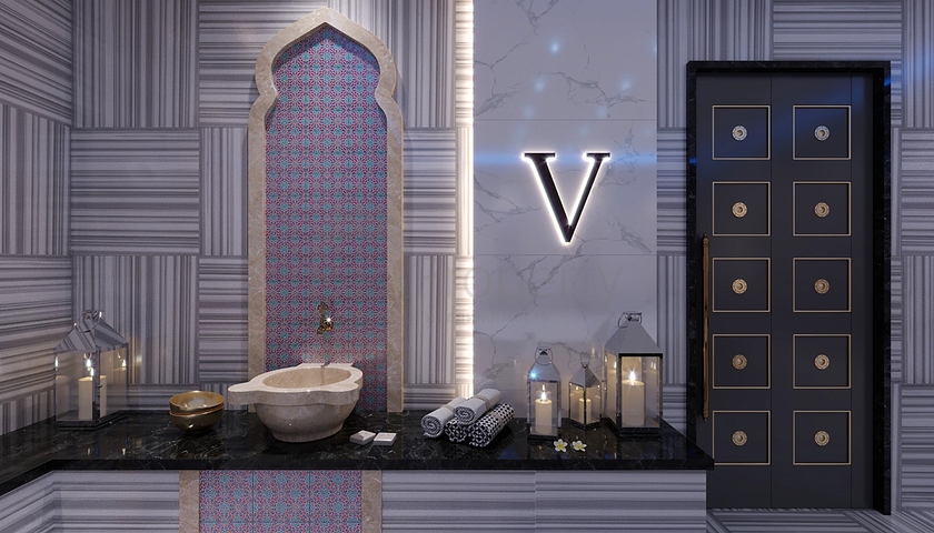 A new complex under construction in the Mahmutlar area