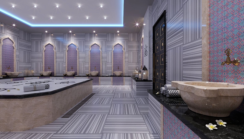 A new complex under construction in the Mahmutlar area