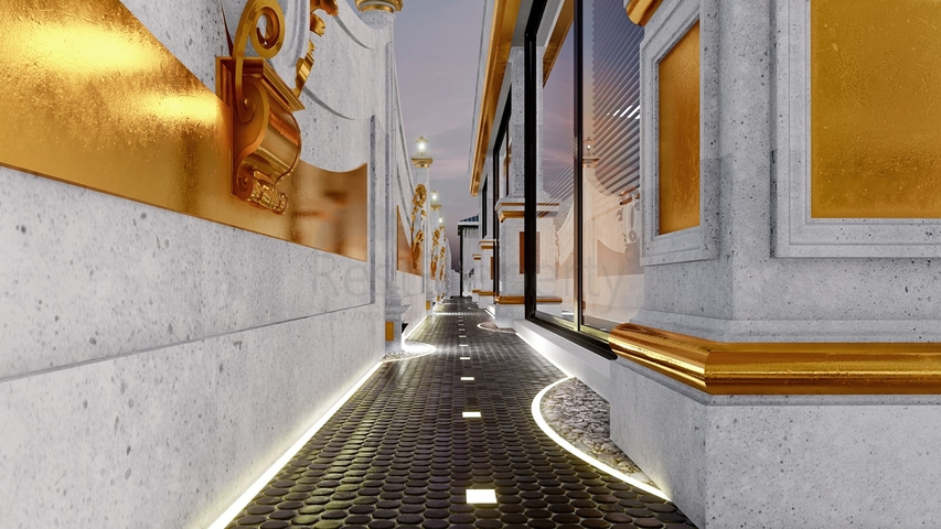 A new complex under construction in the Mahmutlar area