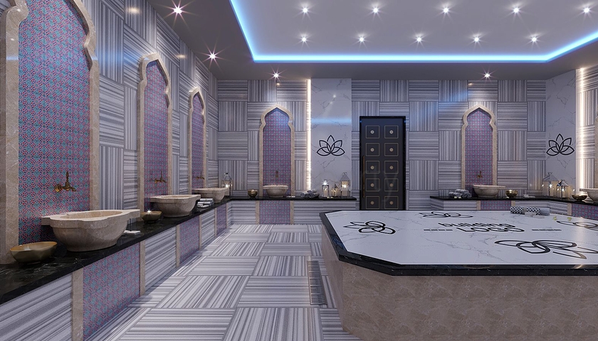 A new complex under construction in the Mahmutlar area