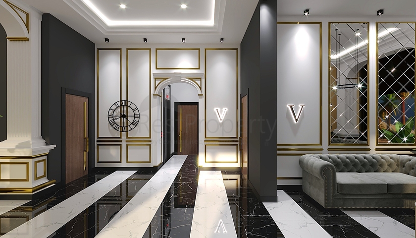 A new complex under construction in the Mahmutlar area