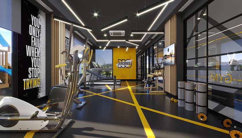 A new complex under construction in the Mahmutlar area