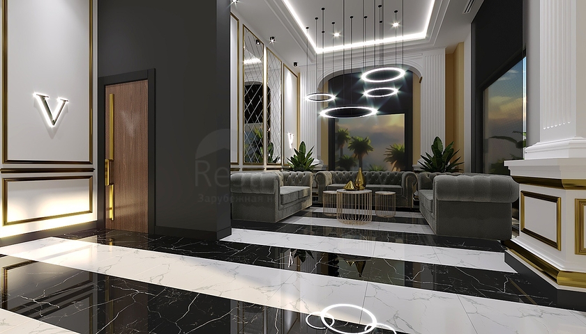 A new complex under construction in the Mahmutlar area