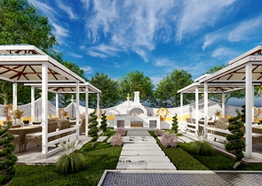 A new complex under construction in the Mahmutlar area