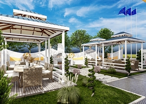 A new complex under construction in the Mahmutlar area