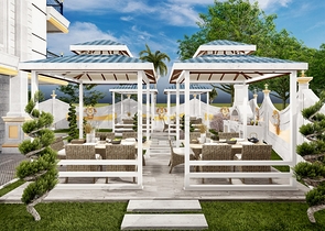 A new complex under construction in the Mahmutlar area