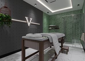 A new complex under construction in the Mahmutlar area