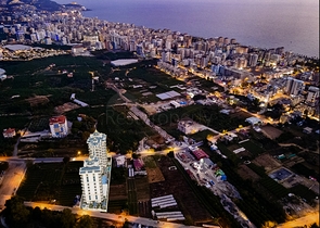 A new complex under construction in the Mahmutlar area