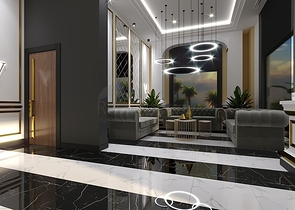 A new complex under construction in the Mahmutlar area