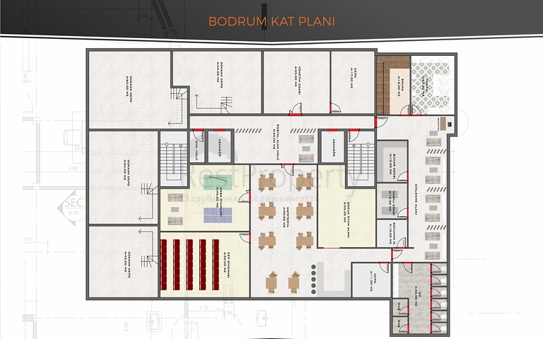 A complex under construction in the Mahmutlar area