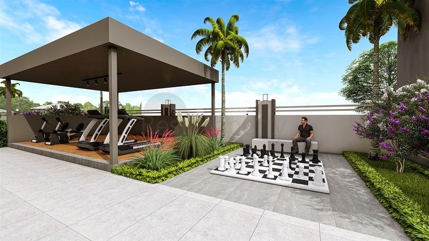 A complex under construction in the Mahmutlar area