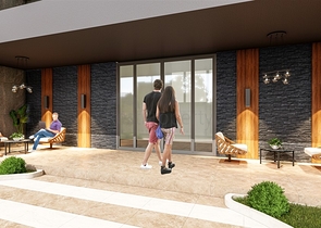 A complex under construction in the Mahmutlar area