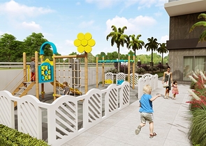 A complex under construction in the Mahmutlar area