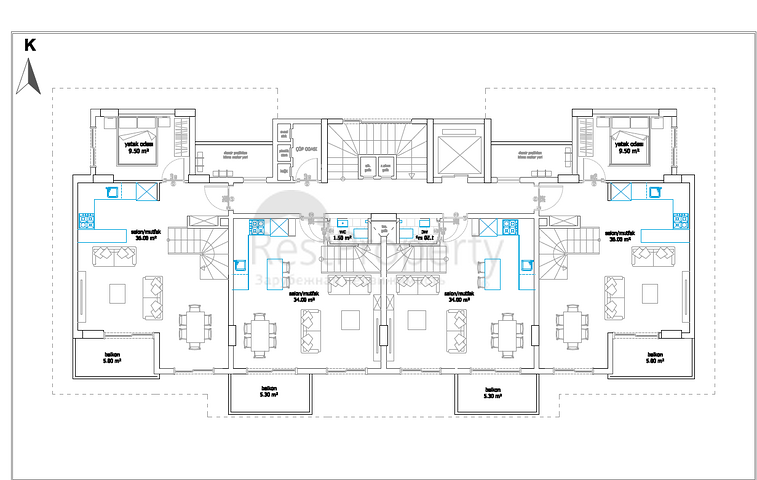 A new project on the famous Cleopatra beach