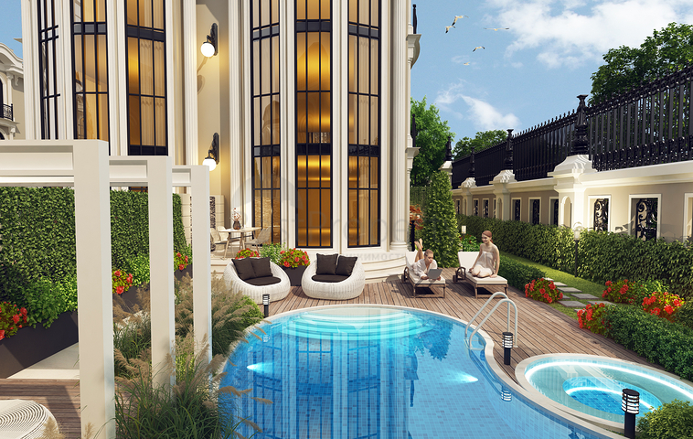 Exclusive villas with sea views 